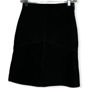 Rampage Suede Leather Black‎ Skirt